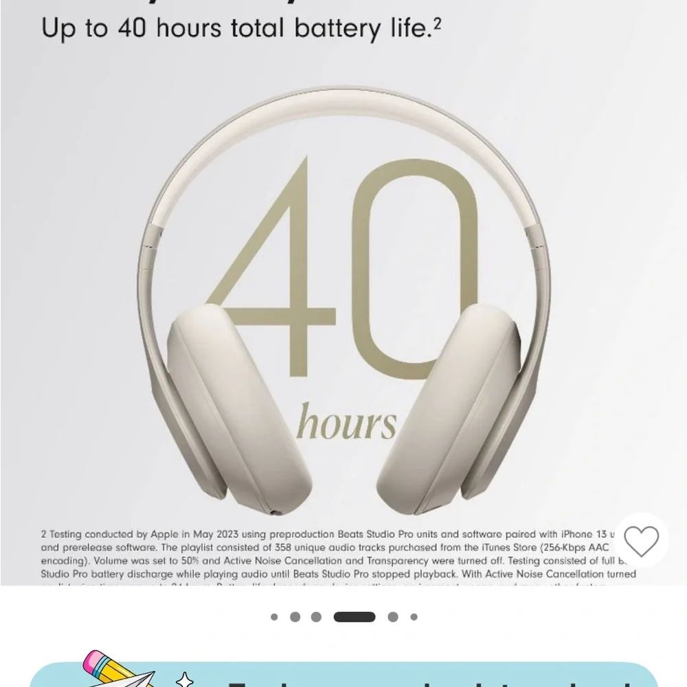 Beats Studio pro wireless headphones sandstone - Picture 8 of 8